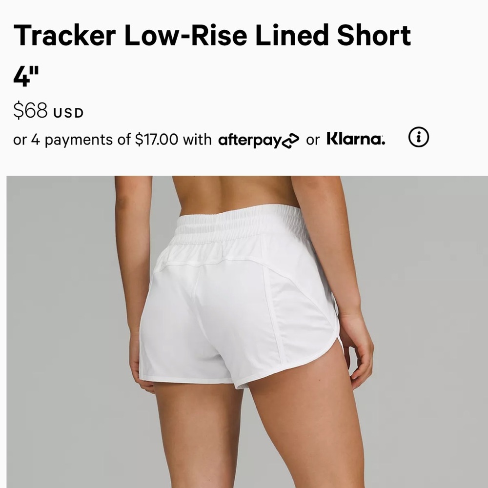 Lululemon Tracker Short 4”